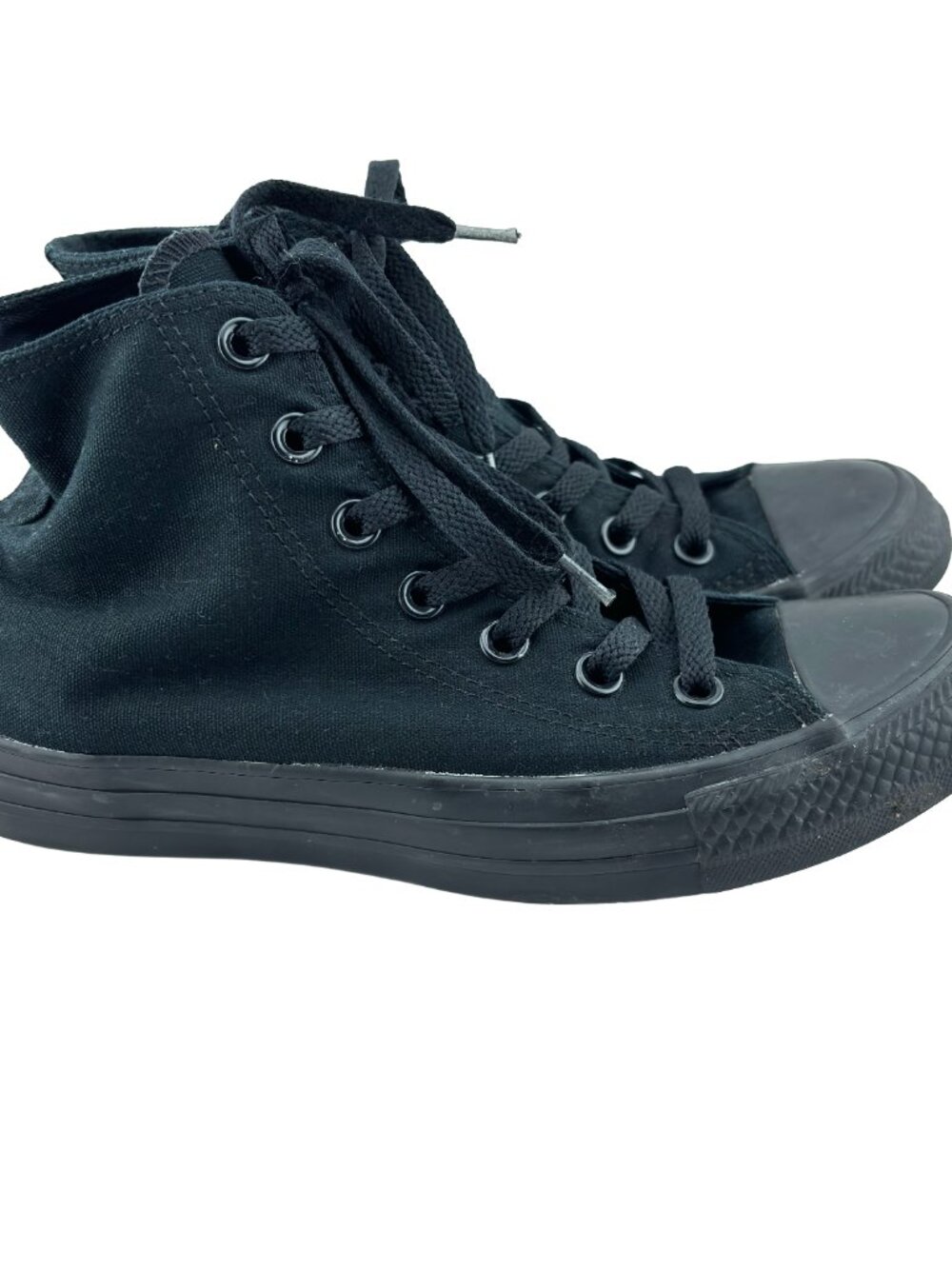 Converse Chuck Taylor All Star High Triple Black Sneakers Mens 5 Womens 7 - Picture 8 of 11